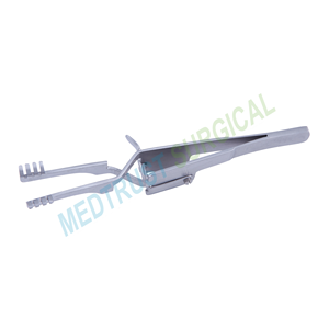 Rétracteur manuel Heiss à 4 pointes émoussées, à action croisée, en acier inoxydable, ensemble d'instruments chirurgicaux par Medtrust Surgical - Product Image 4