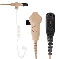 IMPRES Kit de tube translucide de surveillance à deux fils Beige durable et confortable pour les radios APX casques spécialisés