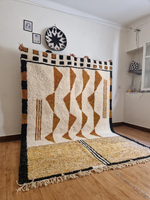 Offre Spéciale Camal et laine blanche tapis moderne de nouveau Style tapis Maroc Design tapis tufté à la main 100% tapis et tapis en laine tapis en laine