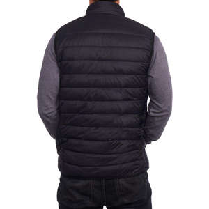 <b>Men's</b> Winter Sleeveless Puffer Vest Warm Thick O-Neck Casual Custom Logo Print Vest Outerwear - Product Image 6