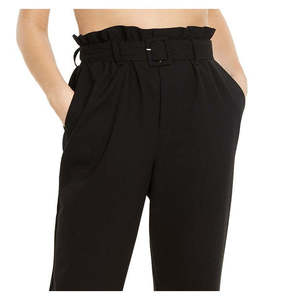 Pantaloni Cargo Neri da Donna Danielle Bernstein Extra Small con Vita a Fascia, Traspiranti e con Tecnica Stropicciata, Taglia XL - Product Image 2