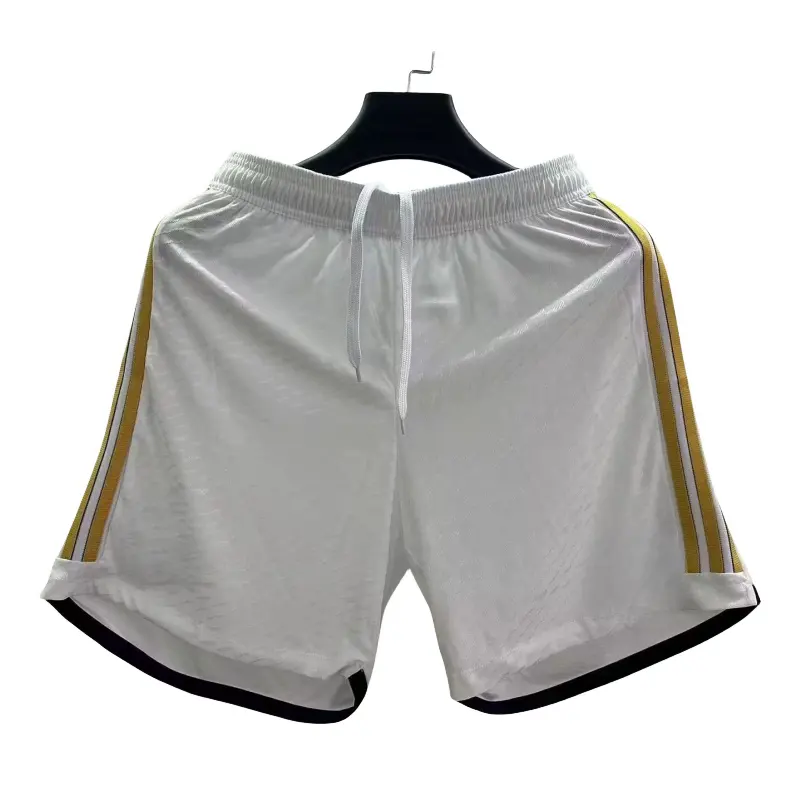 Shorts de futebol masculino com estampa personalizada, shorts de treinamento em poliéster, camisas secas, shorts de futebol por atacado