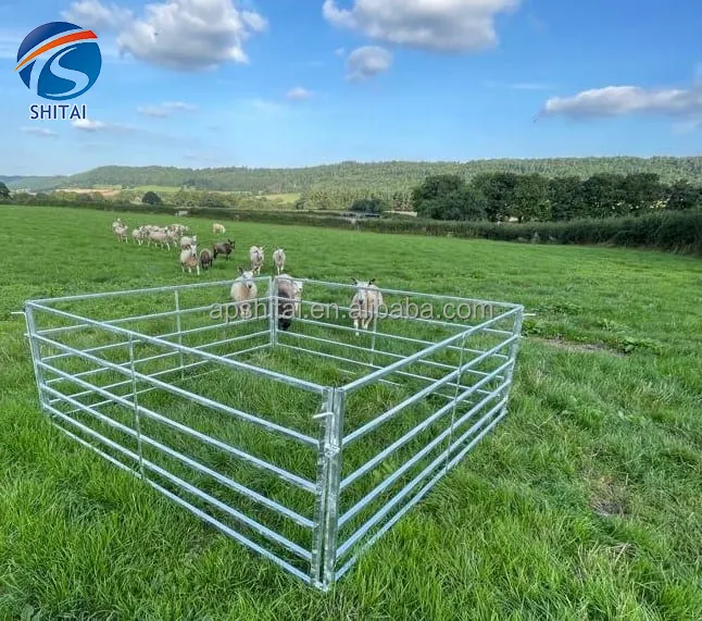En iyi fiyat galvanizli küçük keçi koyun engelli çit sürtünme dayanıklı koyun corral panelleri koyun engelli çit