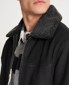 Wholesale Nubuck Trucker Cow-Hide Leather <b>Jackets</b> for <b>Mens</b> Customized High Quality Breathable Lambskin Leather <b>Jacket</b> - Product Image 5