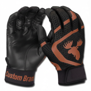 ถุงมือตีเบสบอลแบบมืออาชีพ พิมพ์ลายตามสั่ง ขายส่ง หนังแพะคุณภาพสูง จับกระชับมือ ถุงมือตีซอฟต์บอล - Product Image 4