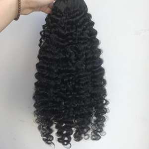 Extensions de cheveux vierges humains vietnamiens de couleur naturelle Bouclés birmans 100 Fournisseur en gros de cuticules alignées - Product Image 1