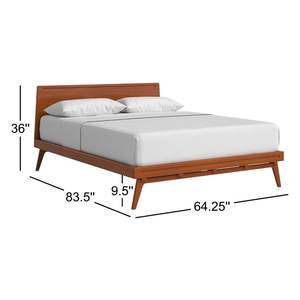 Minimalist Teak <b>Platform</b> <b>Bed</b> - Indonesian Craftsmanship - Product Image 6