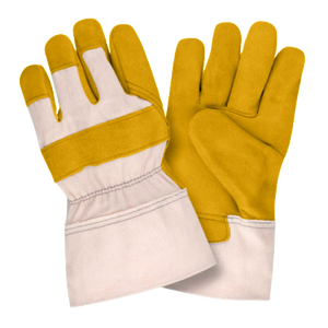 ถุงมือหนังวัวแยกชิ้นสำหรับงานหนักของแคนาดาคุณภาพระดับพรีเมี่ยมสวมใส่สบายเพื่อความปลอดภัยสะท้อนแสง - Product Image 2
