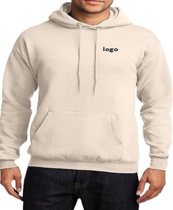 Sudaderas con capucha de alta calidad para hombre al por mayor 100% algodón de alta calidad polar liso chándales con capucha logotipo impreso personalizado para hombre - Product Image 3