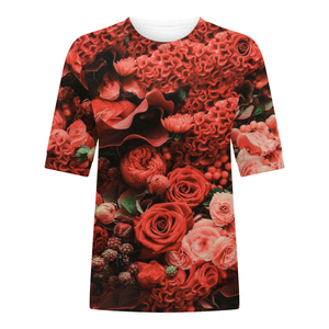 T-shirt pour femme à prix abordable, impression par sublimation, séchage rapide, anti-plis, durable, antibactérien, respirant, couleurs et tailles personnalisables, OEM - Product Image 2