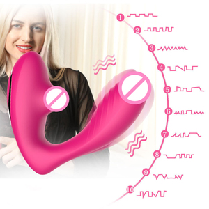 Vibrateur portable en silicone télécommandé, 10 modes, double stimulation, sûr pour le corps, étanche, USB, jouet érotique sexy, boîte - Product Image 3