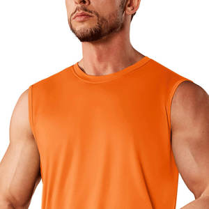 Haute qualité en gros Logo personnalisé 100% coton débardeur hommes athlétique sans manches vêtements de sport style streetwear couleur unie séchage rapide - Product Image 1
