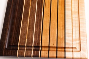 Planche à découper rectangulaire en bois créative avec poignée noire, ustensile de cuisine écologique et durable, en promotion - Product Image 6