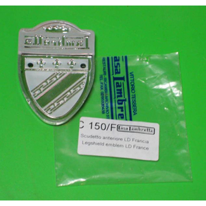 Emblema de plástico para el protector de piernas delantero Lambretta LD Francia - Product Image 2