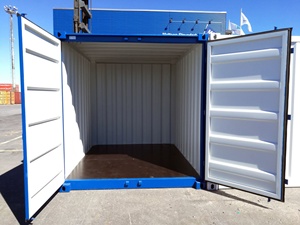 Contenedor de Carga Estándar ISO de 20 Pies, Contenedor de Acero Azul Resistente para Transporte Internacional y Almacenamiento Seguro - Product Image 5