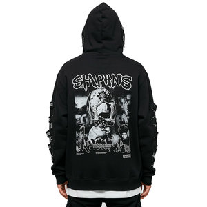 Sudaderas con capucha sólidas de mezcla de algodón de calidad Premium para hombre, logotipo personalizado, impresión Digital completa, secado rápido, transpirable, invierno, 2026 - Product Image 3