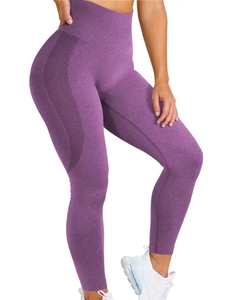 Elastic Waist Gym Yoga Leggings <b>Pants</b> for Fitness Ladies Gym Workout Leggings compression yoga leggings OEM customized - Product Image 3