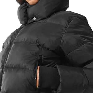 Faible MOQ 5 pièces Vente en gros OEM Manteaux d'hiver épais et chauds pour femme en satin de coton et nylon respirant, écologiques - Product Image 3