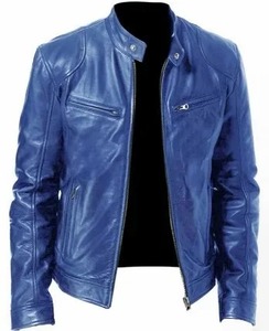 เสื้อแจ็คเก็ตยีนส์หนัง PU สำหรับผู้ชาย - Product Image 6