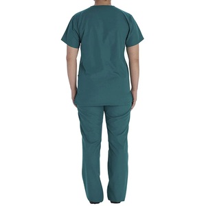 Conjunto de Uniforme Médico de Alta Calidad para Uso en Salas de Emergencia, Camisa y Pantalón de Algodón Fino de Fácil Cuidado, Traje Quirúrgico Dental para Laboratorio - Product Image 4