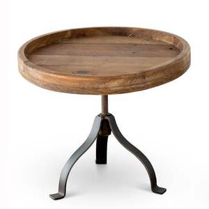 Support à gâteau rond en bois et métal de conception exceptionnelle avec support à cupcakes à 2 étages pour les décorations de mariages et d'anniversaires - Product Image 6