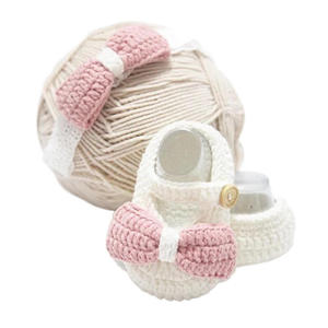 Calcetines de punto hechos a mano para bebé, diseño de abeja, suela suave, para el primer mes y los cien días, tipo casual, para niños, de primavera - Product Image 4