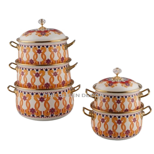 Casseroles à la maison polies et brillantes de forme ronde unique en acier inoxydable et en métal de cuivre compatibles marmite filaire de haute qualité - Product Image 6