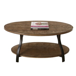 Table basse moderne et écologique pour salon et chambre à coucher, design simple, meubles en métal et en bois pour la maison - Product Image 1