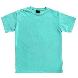 เสื้อยืดผ้าฝ้ายถักคอกลมทรงโอเวอร์ไซซ์สำหรับผู้ชายไฮสตรีทระบายอากาศได้ดีเป็นมิตรต่อสิ่งแวดล้อมพิมพ์ลายโลโก้เปล่าสำหรับผู้ชาย - Product Image 1