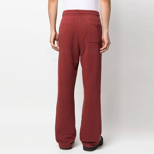 Pantalon de survêtement léger à taille haute pour hommes Pantalon de jogging en coton avec logo personnalisé Fermeture à la taille élastique Style évasé décontracté Vente en gros - Product Image 5