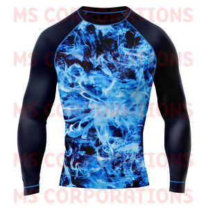 Rash-Guard MMA Bjj avec logo personnalisé Ensemble de jiu-jitsu à manches longues Vente en gros Équipement de surf grande taille pour homme avec logo personnalisable - Product Image 5