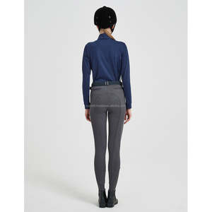 Culottes d'équitation pour femmes en gros - Logo et taille personnalisés, similicuir léger pour la compétition - Product Image 3