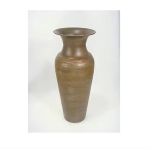 Pot de fleur en bois d'acacia dernière conception de café décoration de qualité supérieure vase de fleur de couleur naturelle pour dessus de table décoratif - Product Image 3