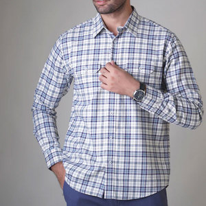 Camisas de Franela Casuales para Hombre, de Alta Calidad, Elegantes, Transpirables, con Color y Logotipo Personalizados, al por Mayor - Product Image 1