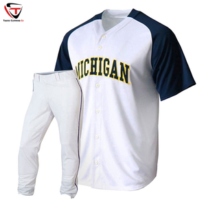 2025 OEM nouveau Baseball Softball uniformes ensemble 100% Polyester respirant conception personnalisable pour les hommes uniformes de Baseball - Product Image 6