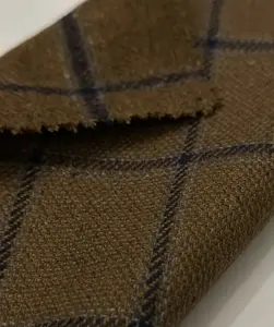 Großhandel Check Muster Tweed Check Wolle Stoff hochwertiger Platte Stoff Garn gefärbt Fabrik Top Qualität für Wolle Trenchcoats