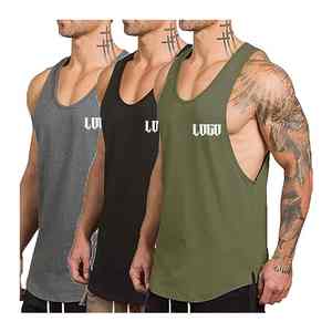 เสื้อกล้ามระบายอากาศลายพรางถักสำหรับผู้ชายชุดออกกำลังกายในฤดูร้อนแห้งเร็วยืดหยุ่นสำหรับใส่วิ่ง - Product Image 2