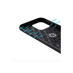 Coque de protection arrière de luxe anti-empreintes digitales et antichoc Netzy SAFA Ravel en silicone TPU compatible avec iPhone 13 Pro - Product Image 4