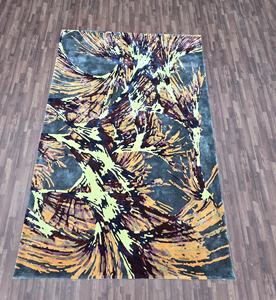 Alfombra de lana con mechones hecha a mano colorida para sala de estar dormitorio alfombra con mechones a mano de alta calidad decoración Floral Tapis - Product Image 2