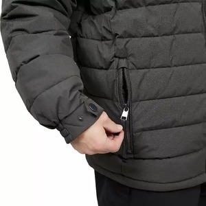 Veste bouffante mince de haute qualité pour hommes fermeture à glissière en tissu de toile conception OEM vêtements de rue pour la saison d'hiver à bas prix - Product Image 5