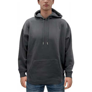 Sudadera con Capucha Gruesa y Pesada de 500 400 g/m², Sudadera con Capucha Cuadrada y Lisa para Hombre, Fabricante de Sudaderas con Capucha Personalizadas de Algodón y Felpa, Sudadera con Capucha Holgada y Corta de Gran Peso - Product Image 1