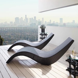 Chaise longue de luxe en teck massif pour extérieur, résistante aux intempéries, pour villa, piscine, plage, hôtel, jardin, mobilier de salon - Product Image 1