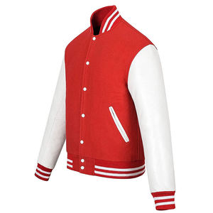 Veste universitaire verte à manches jaunes, style baseball unisexe pour homme, boutonnière côtelée, col montant, option logo personnalisé, respirante, chaude pour l'extérieur - Product Image 4