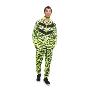 Slim Fit mode ajusté imprimé équipe noir Gym survêtement pour hommes vêtements de Sport sweatwear deux pièces blanc Sport survêtement hommes - Product Image 1