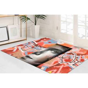 Alfombra con Diseño de Grafiti Urbano: Alfombra Moderna de Chenilla con Estilo Callejero - Product Image 5
