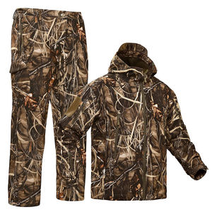 ชุดล่าสัตว์แบบคลาสสิก คุณภาพสูง สำหรับฤดูหนาว ผ้า softshell พิมพ์ลาย ระบายอากาศได้ดี อุ่นสบาย บุด้วยไมโครฟลีซ - Product Image 6