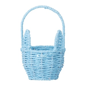 Canasta Moderna con Orejas de Conejo de Pascua, Hecha a Mano con Cuerda de Papel, Canasta de Almacenamiento con Asa, Color Personalizado OEM ODM - Product Image 3