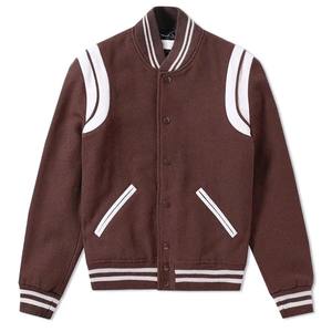 Veste bomber universitaire en laine de style streetwear pour homme, veste de baseball vintage personnalisée OEM pour l'hiver - Product Image 4