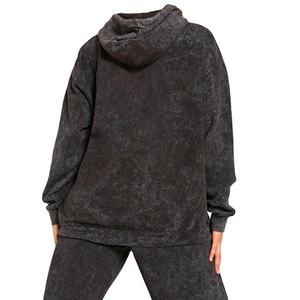 Survêtements décontractés délavés à l'acide avec logo personnalisé pour femmes polaire d'hiver hip hop de haute qualité sur mesure 2026 - Product Image 5