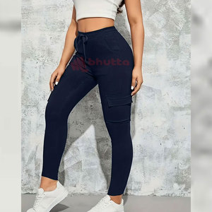 Pantalones Casuales de Verano para Mujer, Ajustados, Transpirables, de Cintura Media con Bolsillos, al por Mayor - Product Image 4